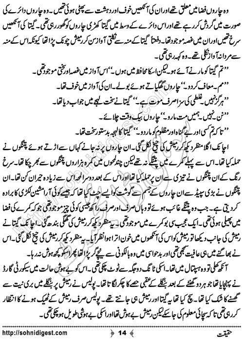 Haqiqat horror story by Rizwan Ali Soomro, Page No. 14