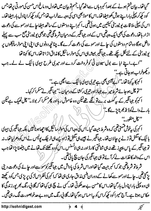 Kaneez Urdu Short Story by Rizwan Ali Soomro, Page No.  4