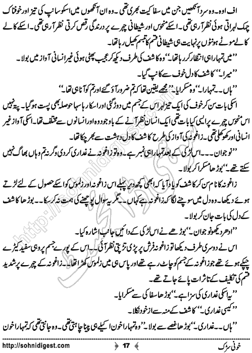 Khoni Sarak Horror story by Rizwan Ali Soomro, Page No.  17