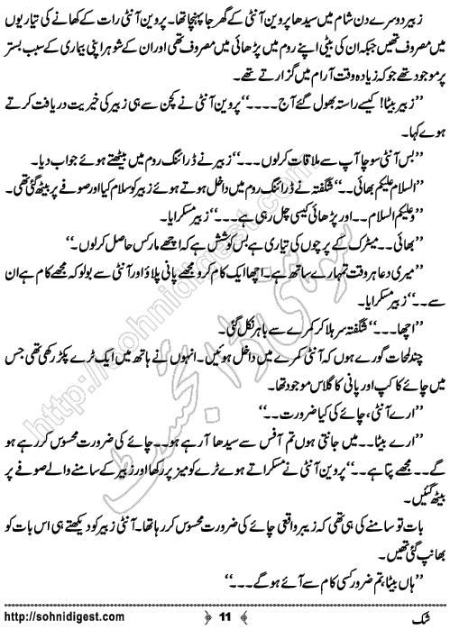 Shak Urdu Short story by Rizwan Ali Soomro, Page No.  11