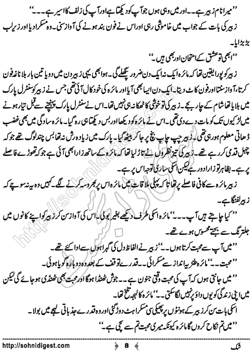 Shak Urdu Short story by Rizwan Ali Soomro, Page No.  8