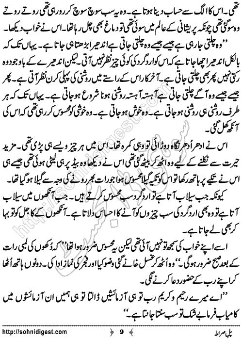 Pul e Siraat Romantic Urdu Novel by Ruqiya Ali,Page No.9