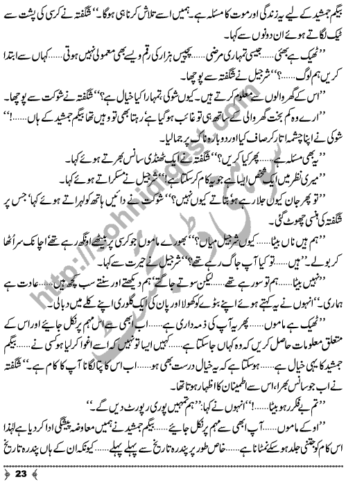 Madadgar Limited (Helpers Limited) by Sabir Ali Hashmi is story of a Special Group who wanted to help poor needy and helpless persons. Page No.  23