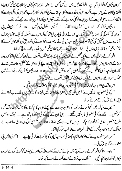 Madadgar Limited (Helpers Limited) by Sabir Ali Hashmi is story of a Special Group who wanted to help poor needy and helpless persons. Page No.  34