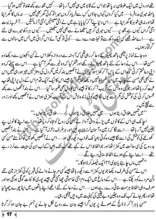 Zeest-e-Gran A Novelette by Sadia Liaqat Page No. 17