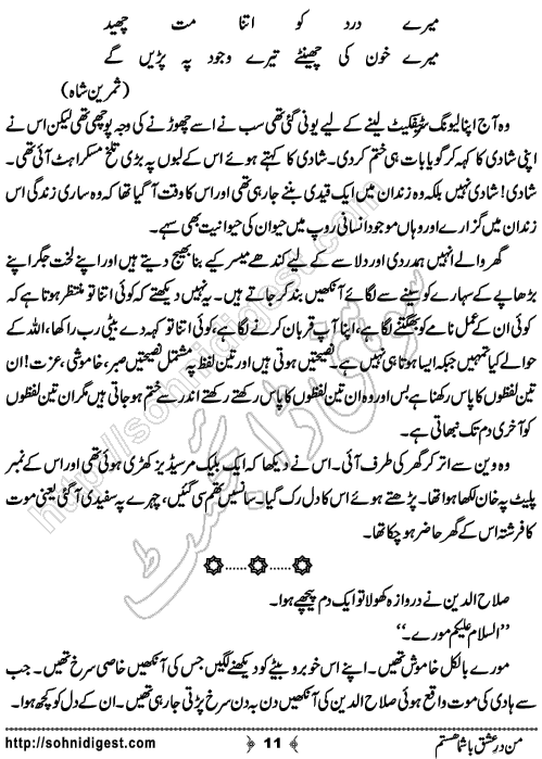 Man Dare Ishq Bashuma Hastam by Samreen Shah, Page No. 11