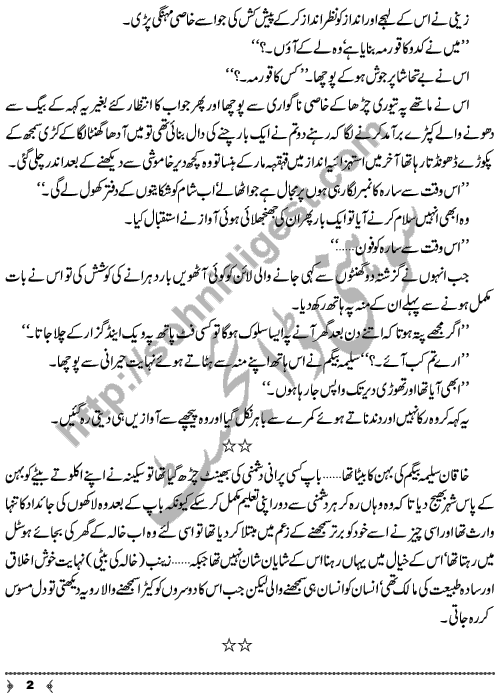 Dil-e-Abad Ya Weeran A Short Story by Shazia Rana Page No. 2