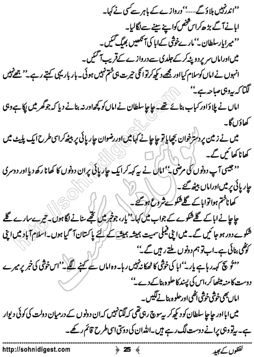 Lafzoon Ke Bheed Romantic Urdu Novel by Wajiha Sehar, Page No.  25